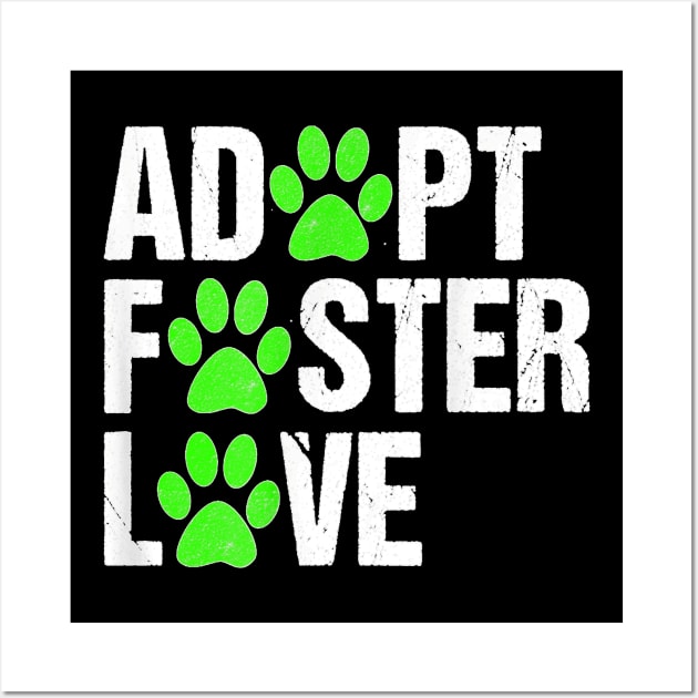 Dog Adoption Rescue Dogs Adopt Cat Shelter Paw Gift Wall Art by Activate